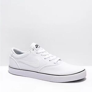 Nike SB Chron 2 White Canvas Skate Shoes size 5.5 men/ 7 women